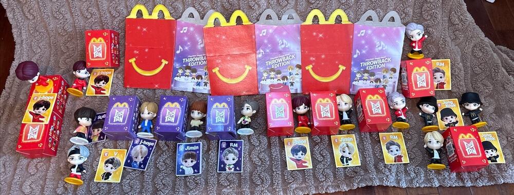 2025 McDonald's Happy Meal Toy TINY TAN x BTS Throwback Encore RM Jimin J Hope